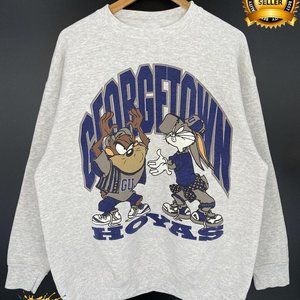 Vintage NCAA Georgetown Hoyas Sweatshirt, Georgetown Hoyas Shirt, Georgetown Uni